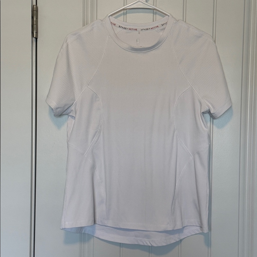 Spyder Women's Ribbed Short Sleeve Top Sz M